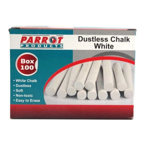 Dustless Chalk - 100 Pack - White