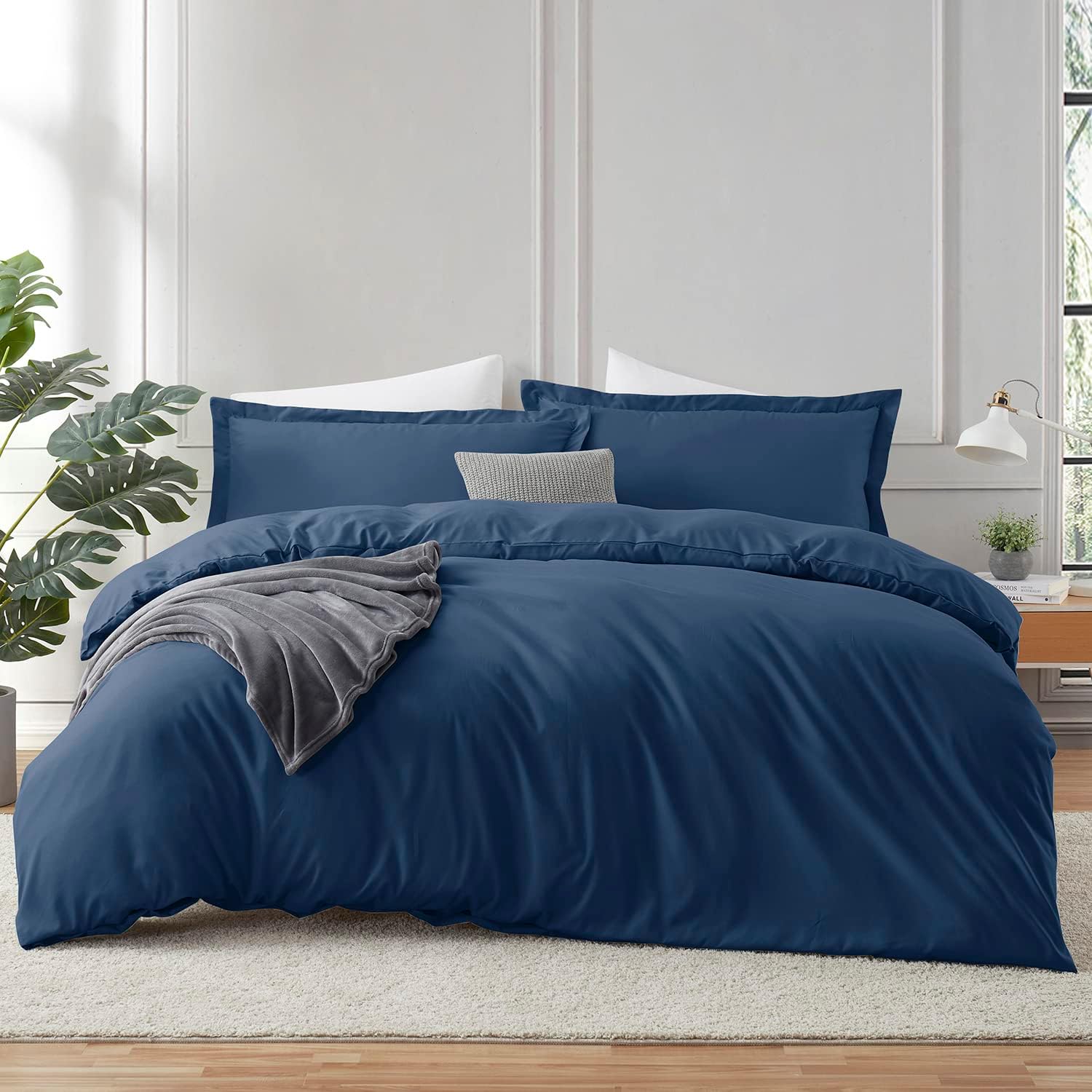 Duvet Cover Set - Double - 4 Piece - Blue