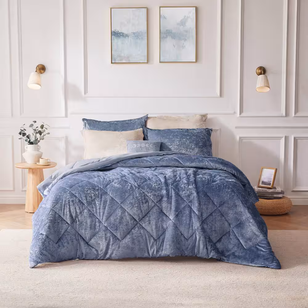 Duvet Cover Set - King - 4 Piece - Blue