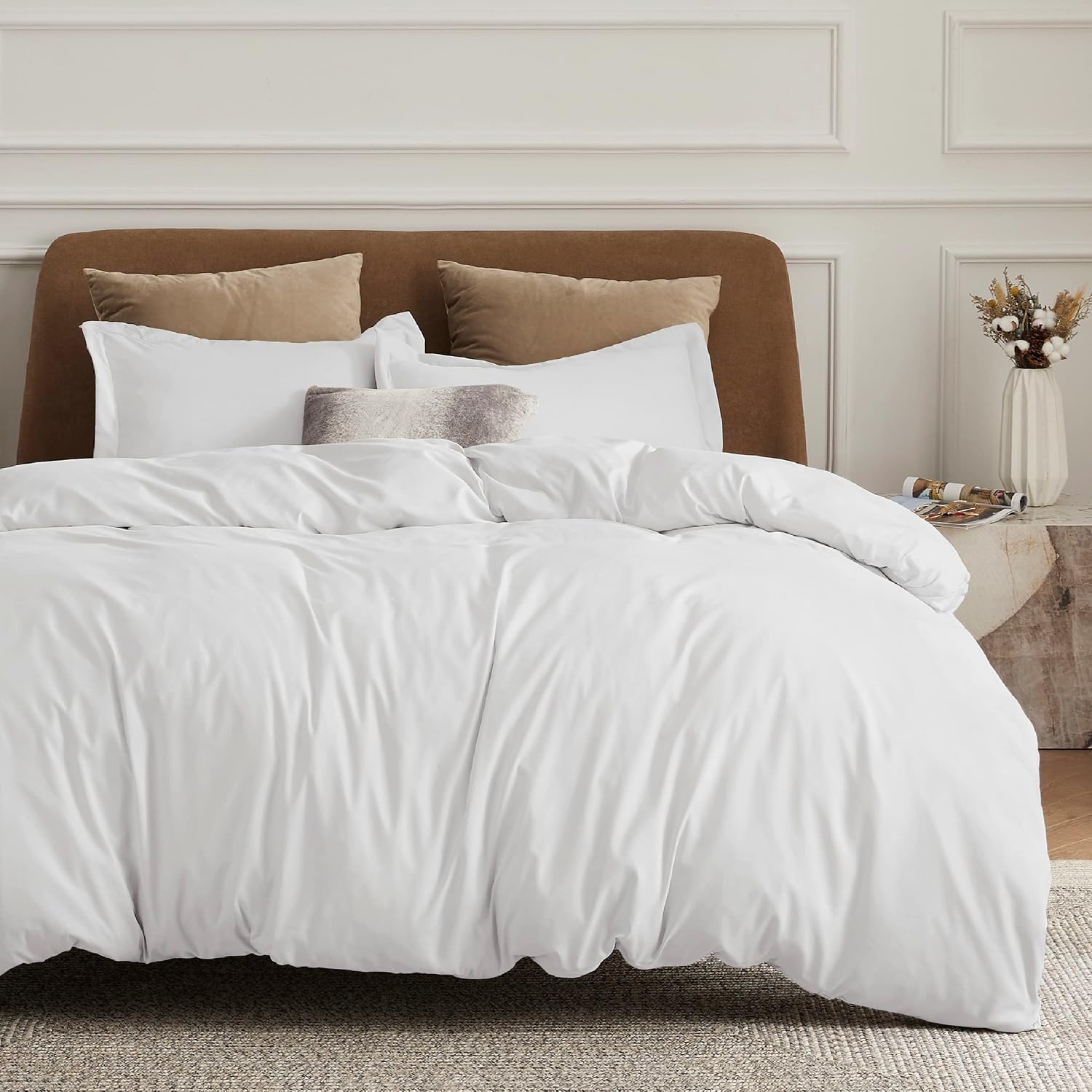 Duvet Cover Set - King - 4 Piece - White