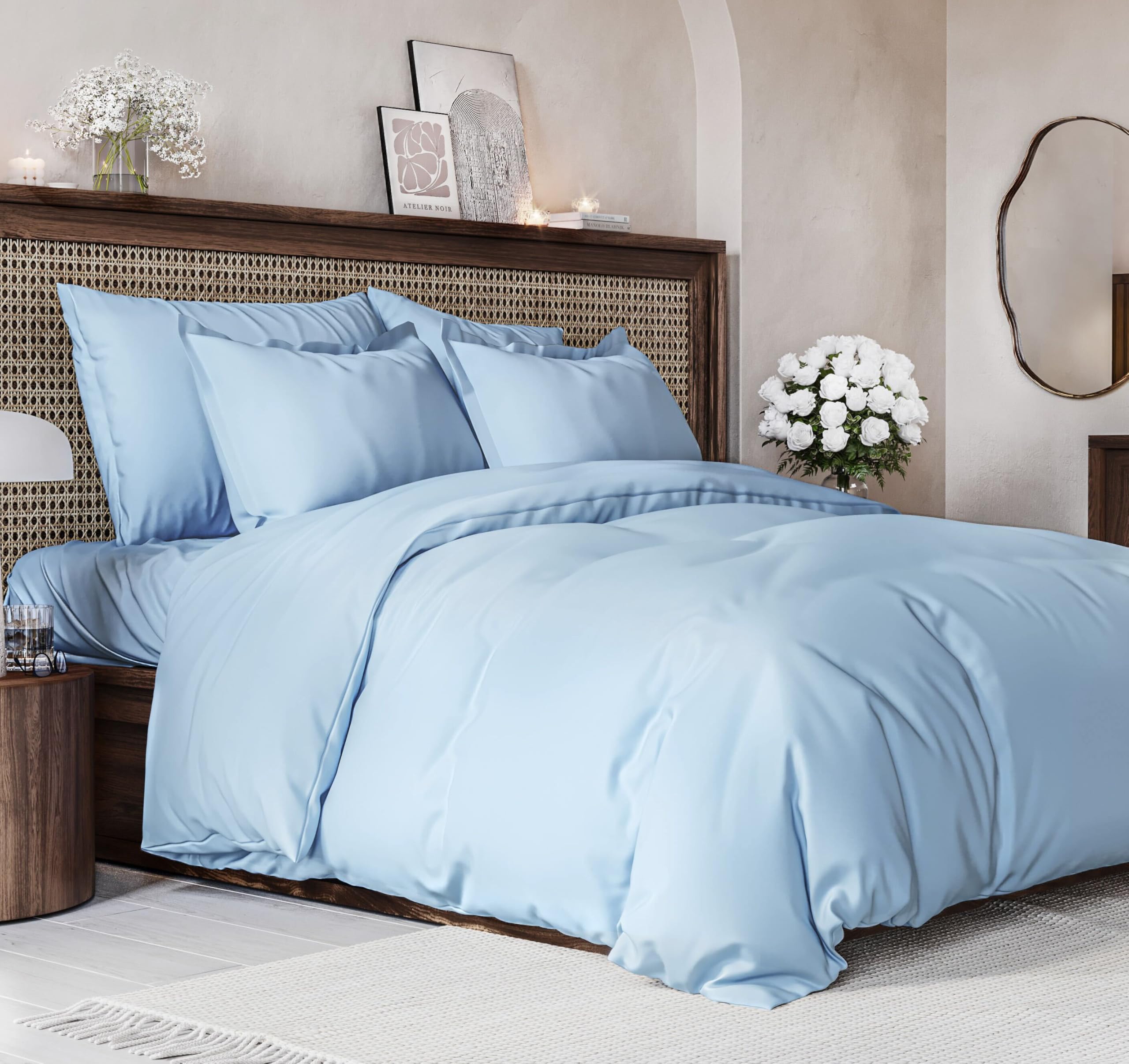Duvet Cover Set - Queen - 4 Piece - Blue