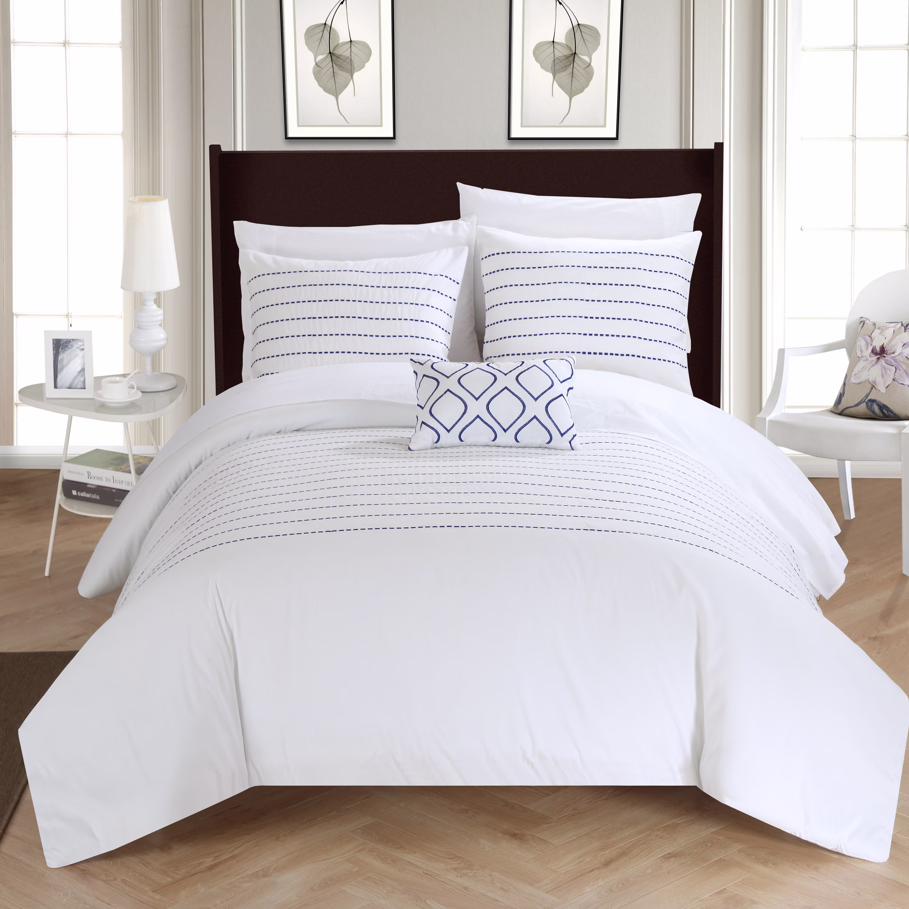 Duvet Cover Set - Queen - 4 Piece - White