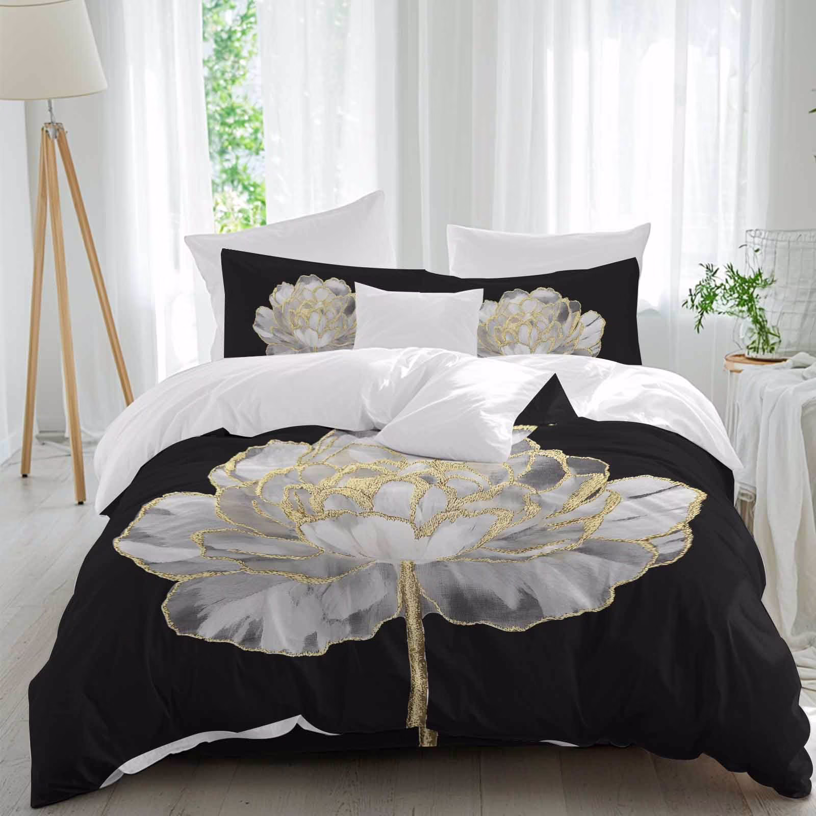 Duvet Cover Set - Queen - 4 Piece - White