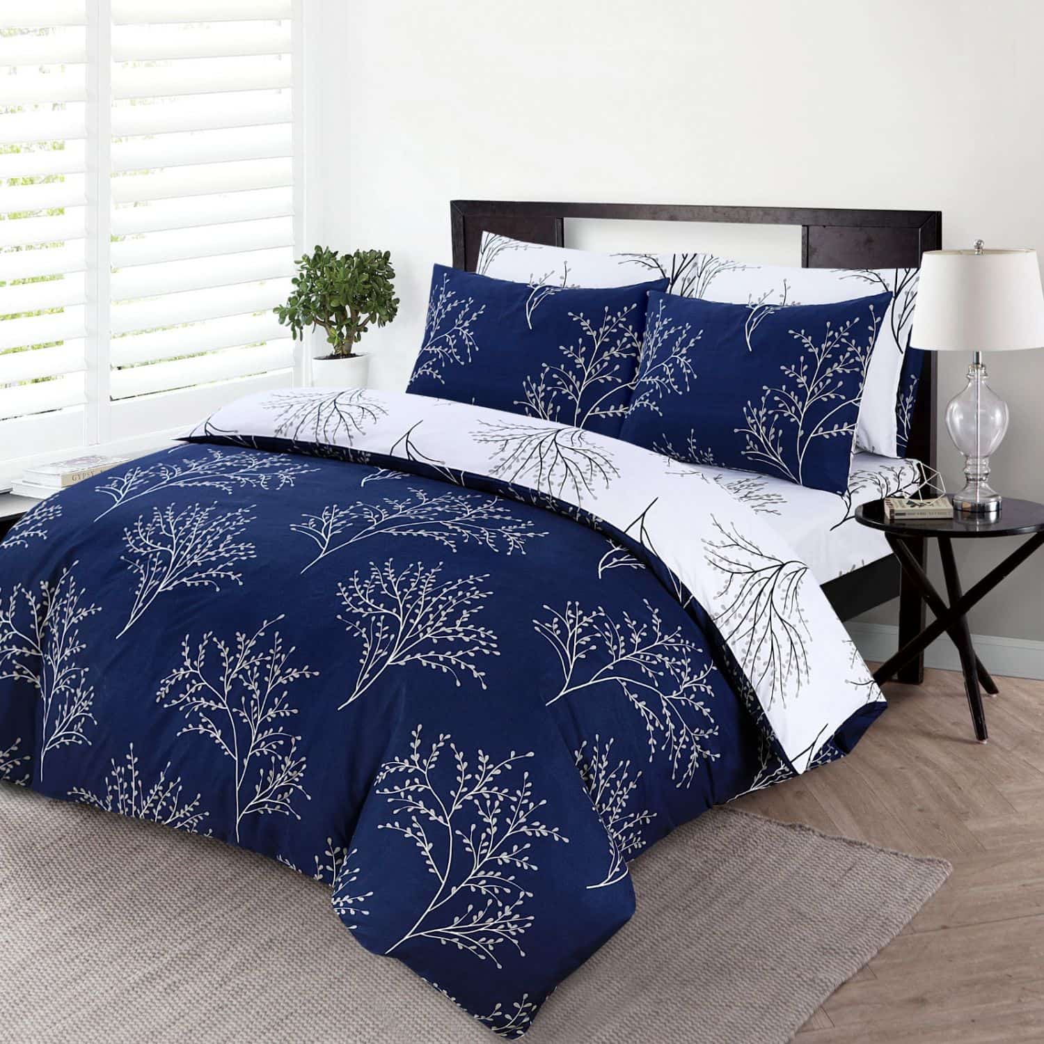 Duvet Cover Set - Single - 4 Piece - Blue