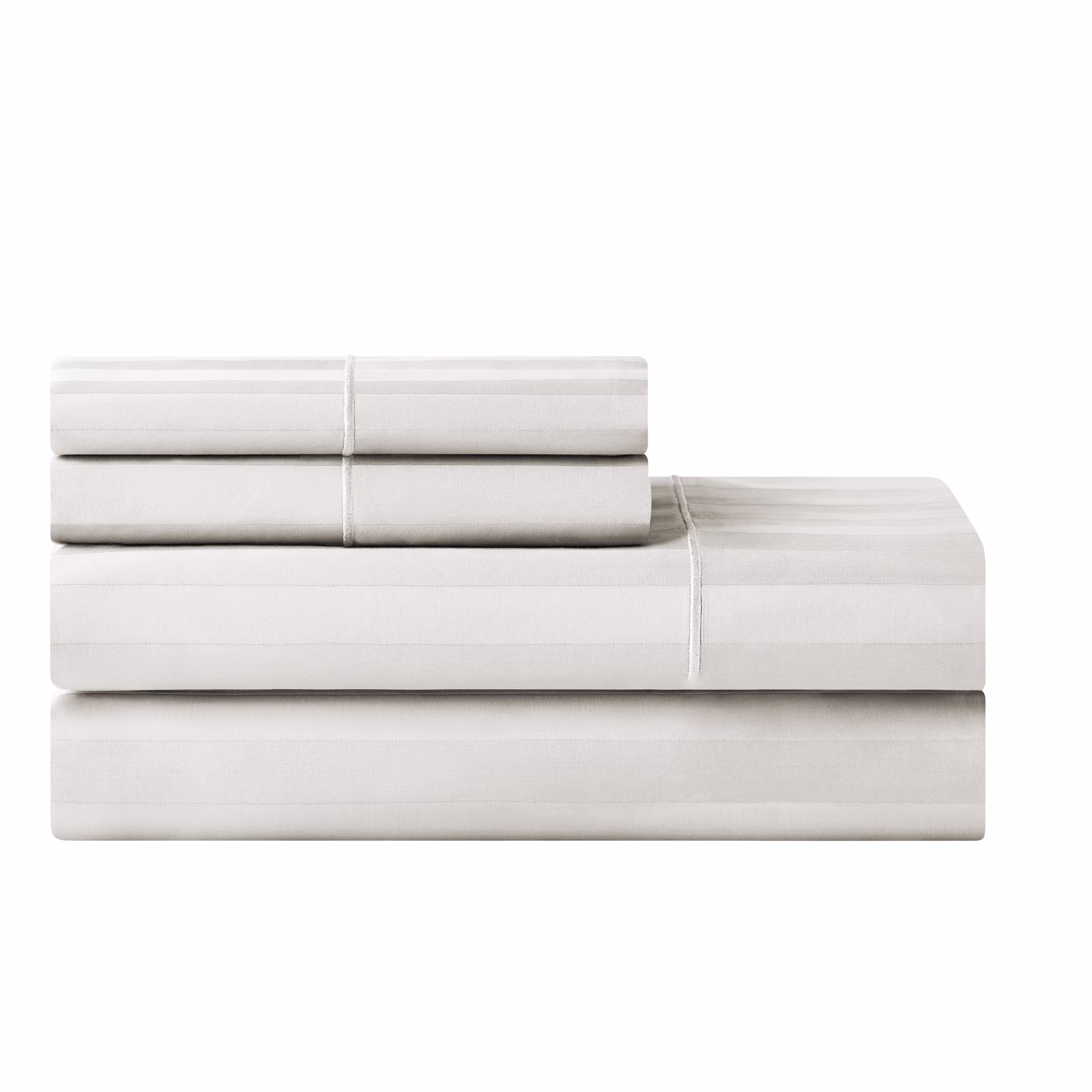 Egyptian Cotton Bed Sheet Set - Double - 4 Piece - White