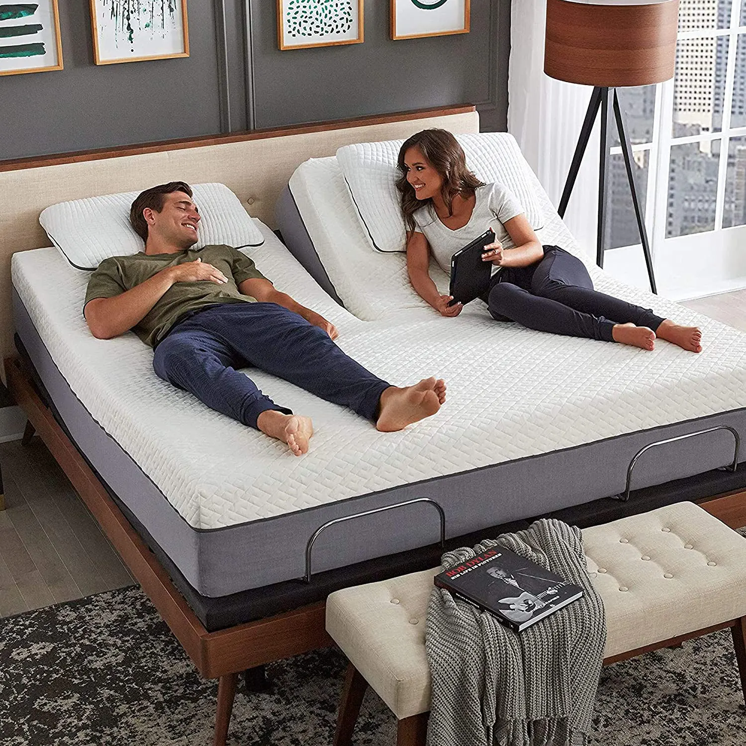 Electric Adjustable Bed - Double 14 inch Cooling