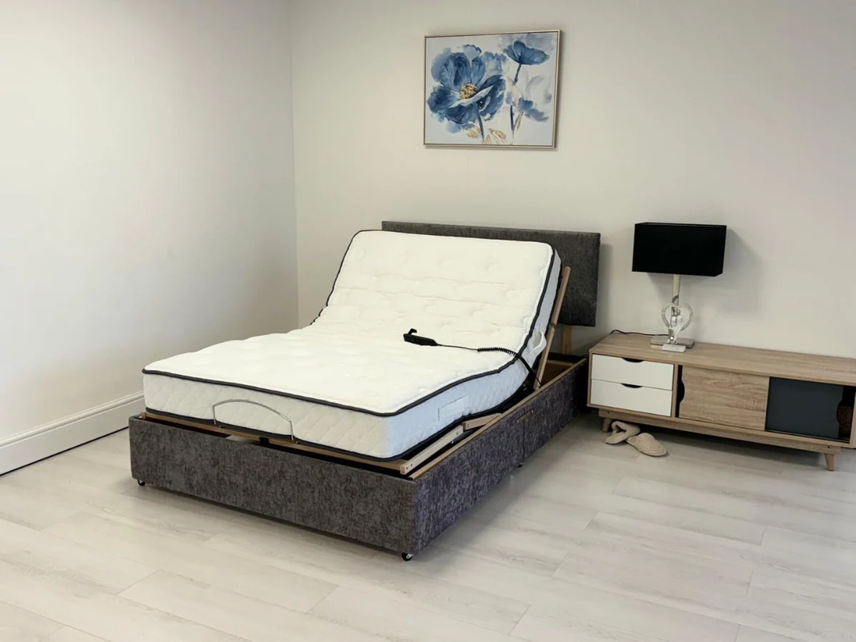 Electric Adjustable Bed - Double 8 inch Hypoallergenic