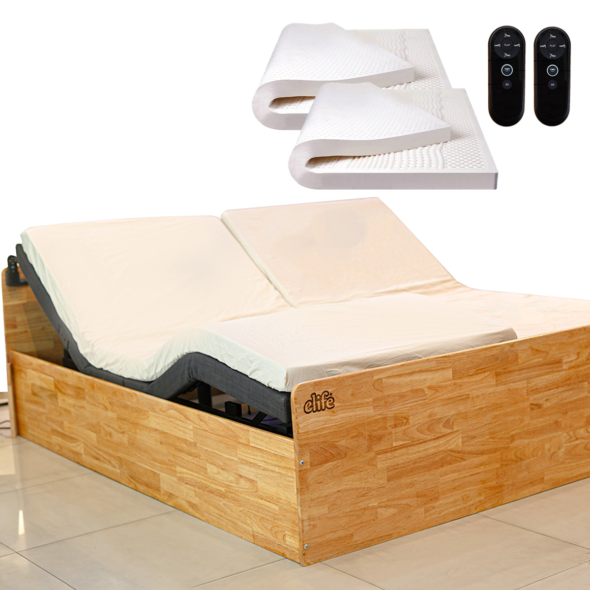 Electric Adjustable Bed - Full 10 inch Eco-friendly