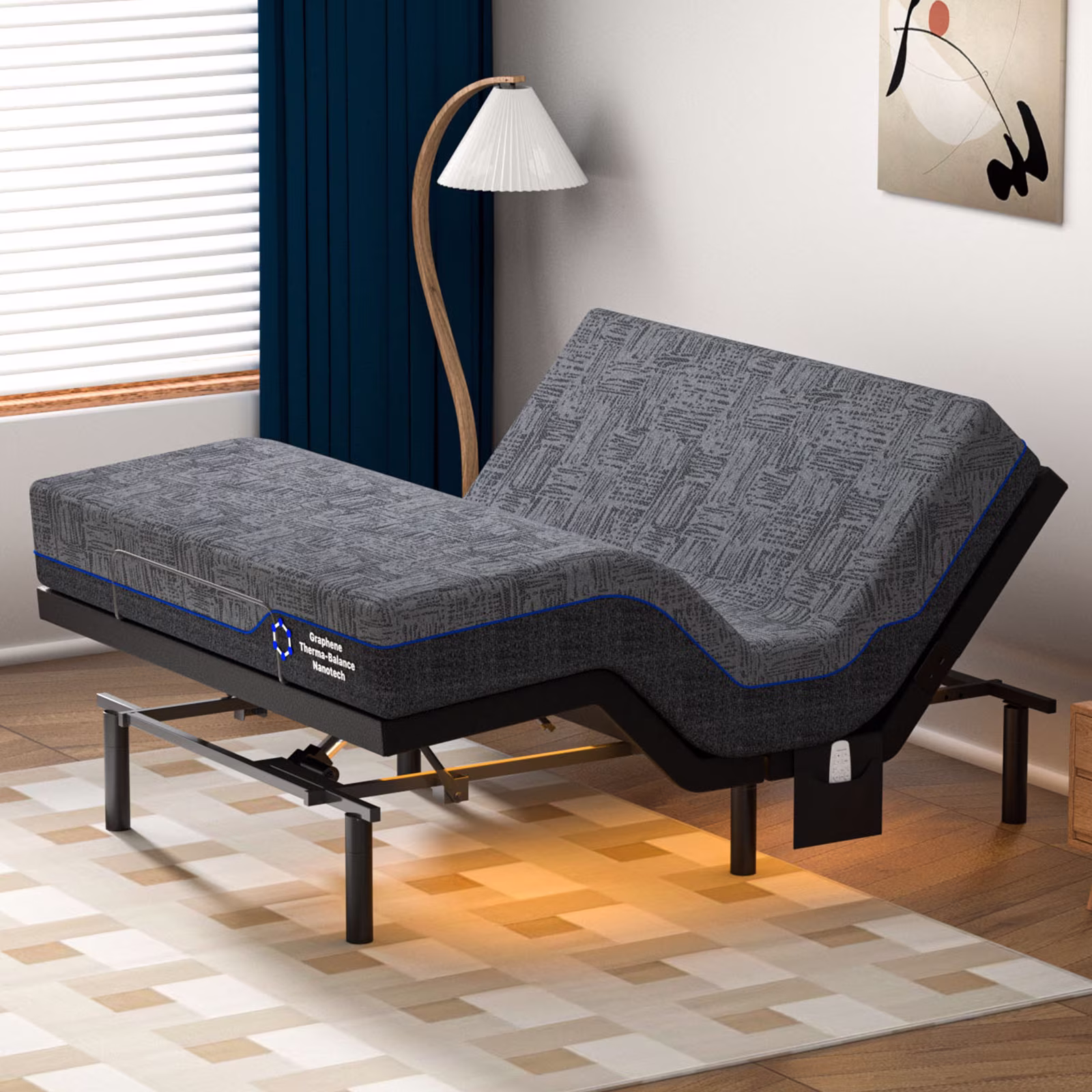 Electric Adjustable Bed - Full 10 inch Firm Support