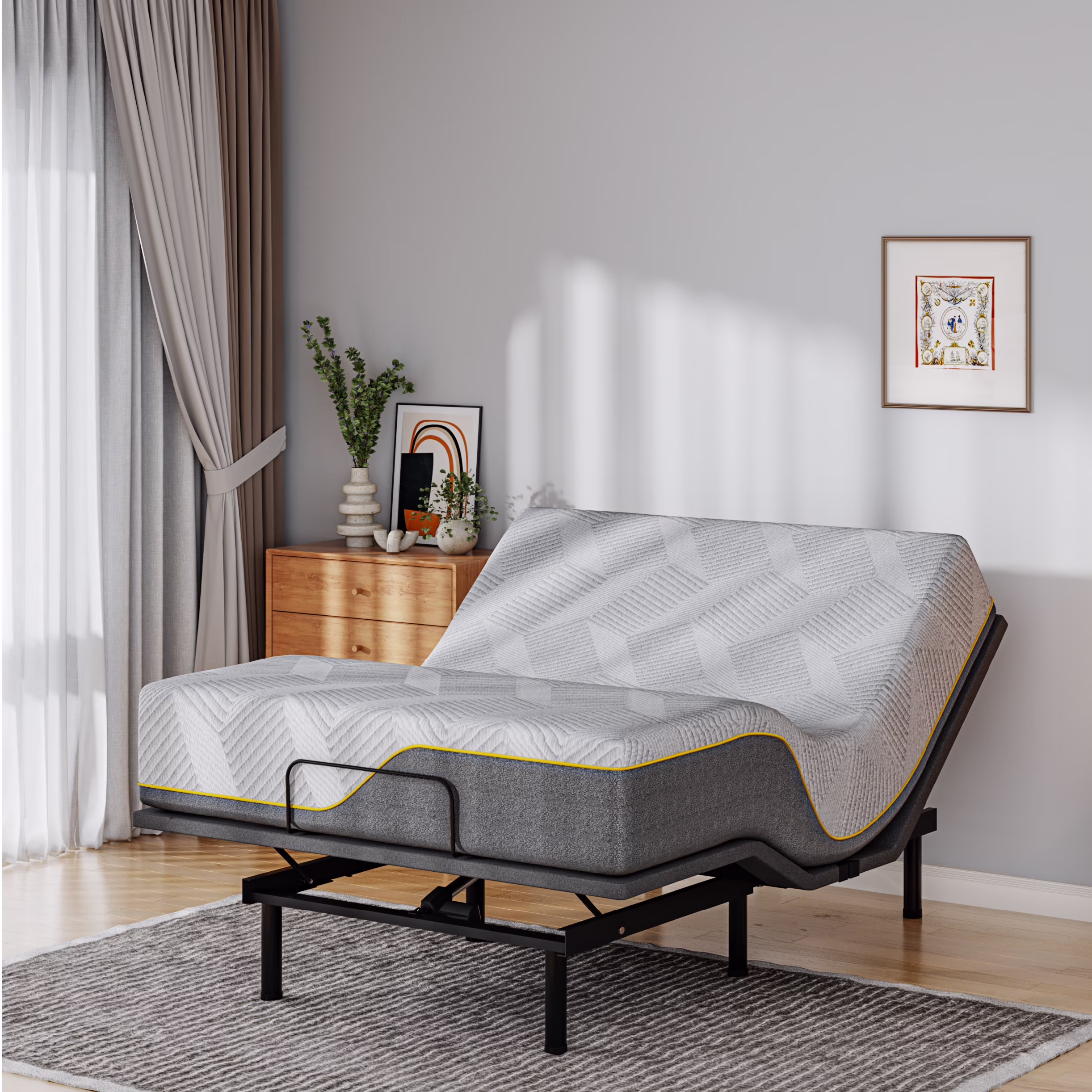 Electric Adjustable Bed - Full 14 inch Eco-friendly
