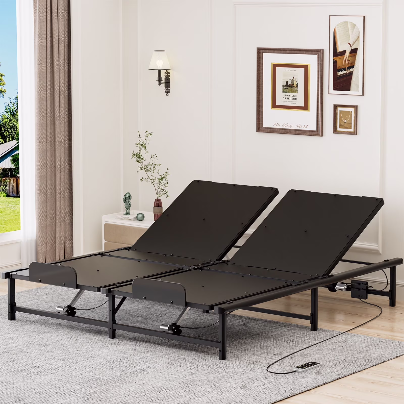 Electric Adjustable Bed - Full 6 inch Firm Support