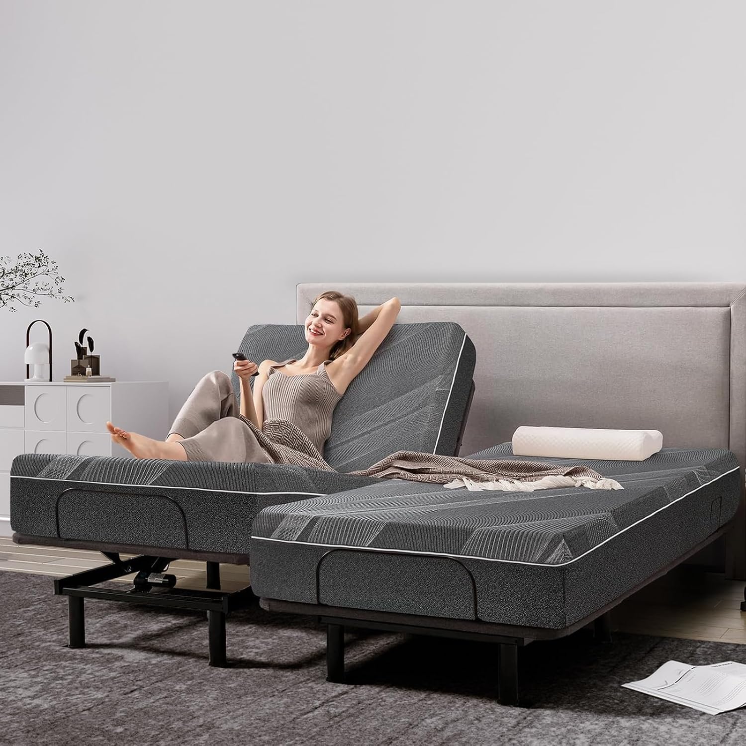 Electric Adjustable Bed - King 10 inch Cooling