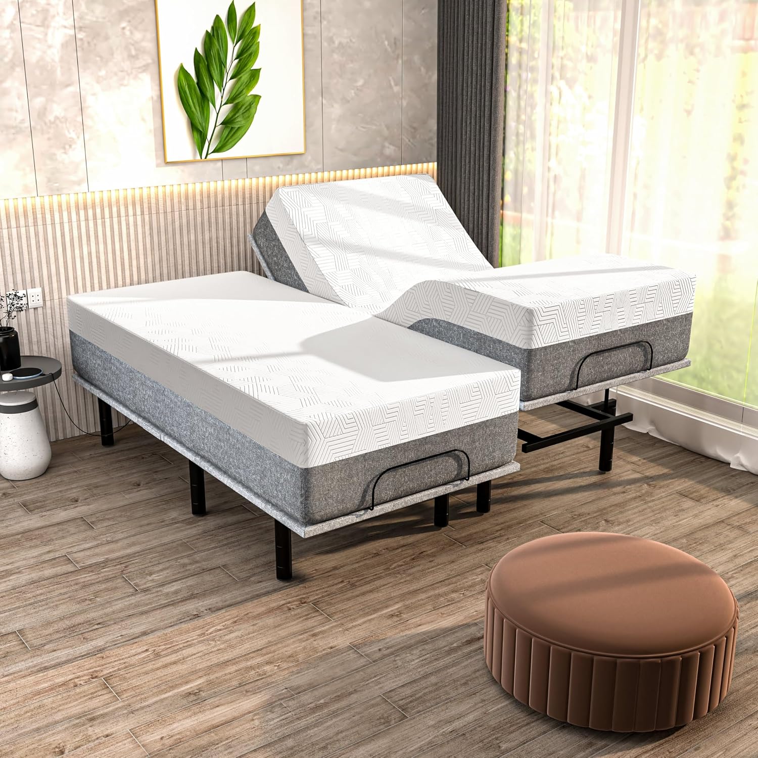 Electric Adjustable Bed - King 6 inch Hypoallergenic