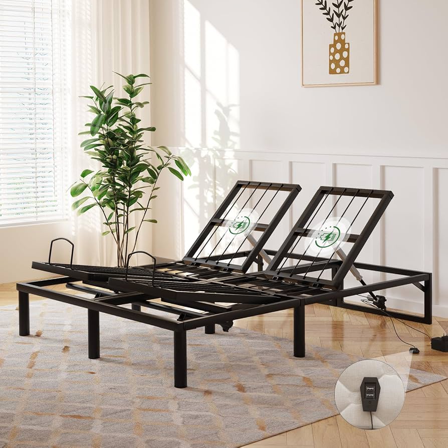 Electric Adjustable Bed - King 6 inch Hypoallergenic