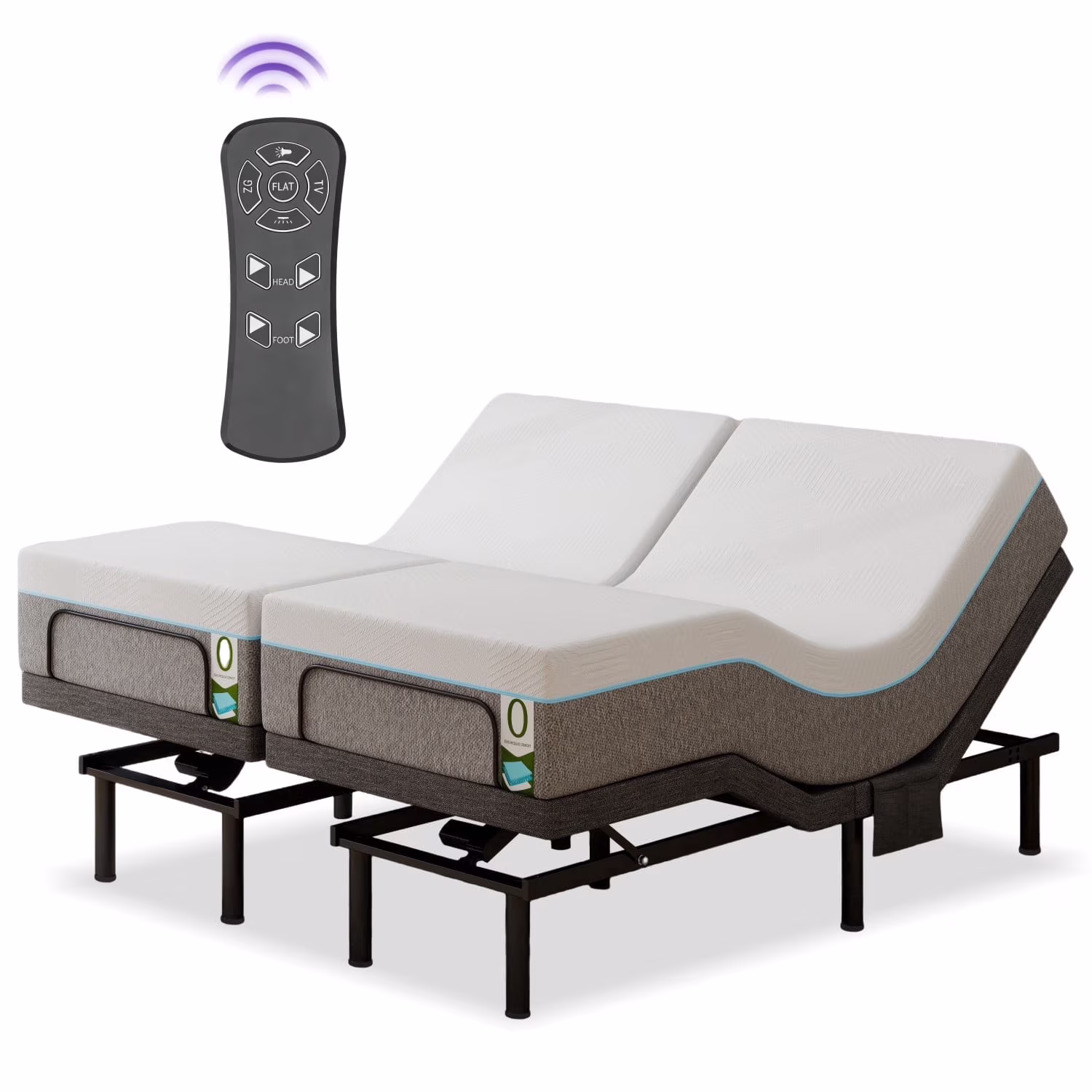 Electric Adjustable Bed - King 6 inch Plush