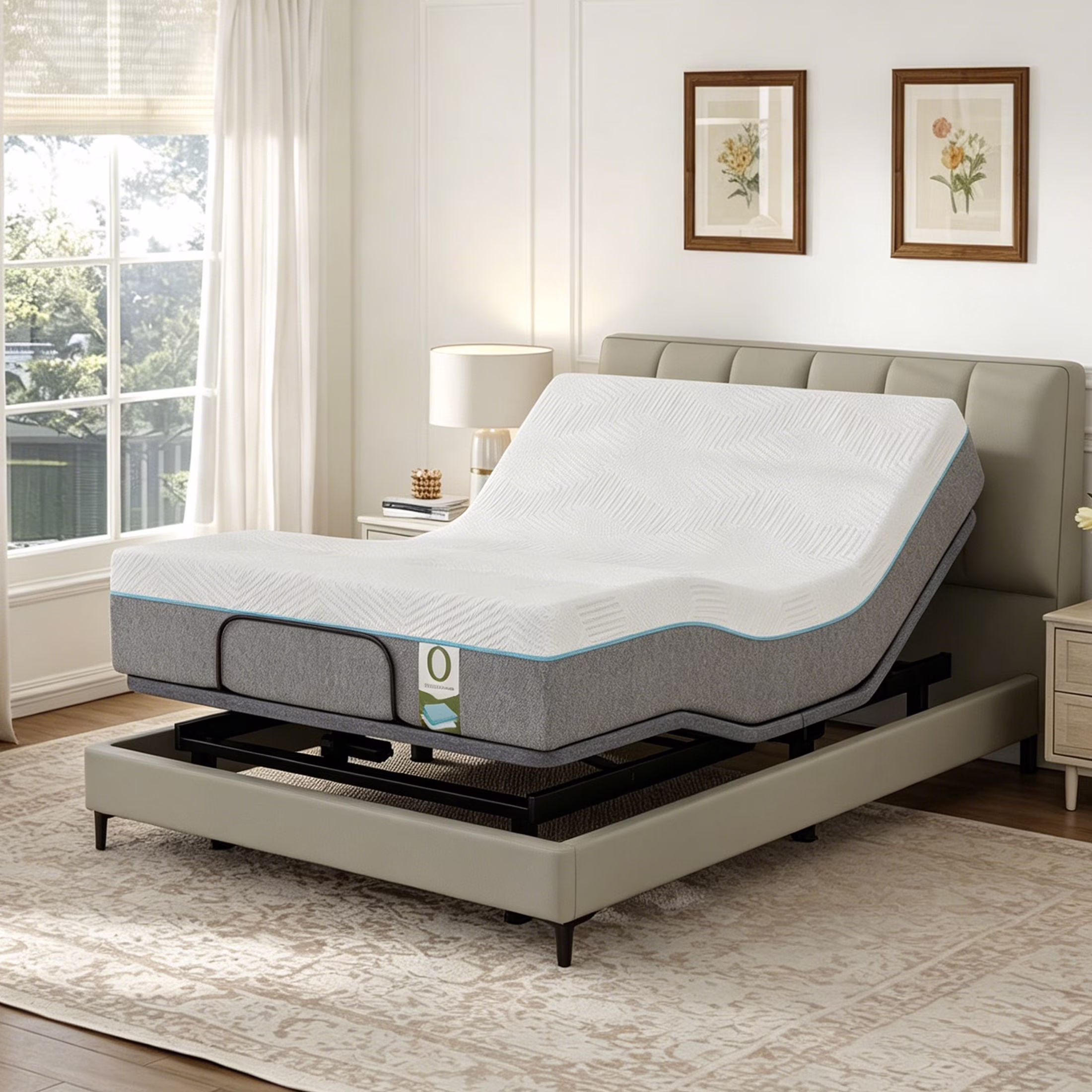 Electric Adjustable Bed - Queen 12 inch Medium Firm