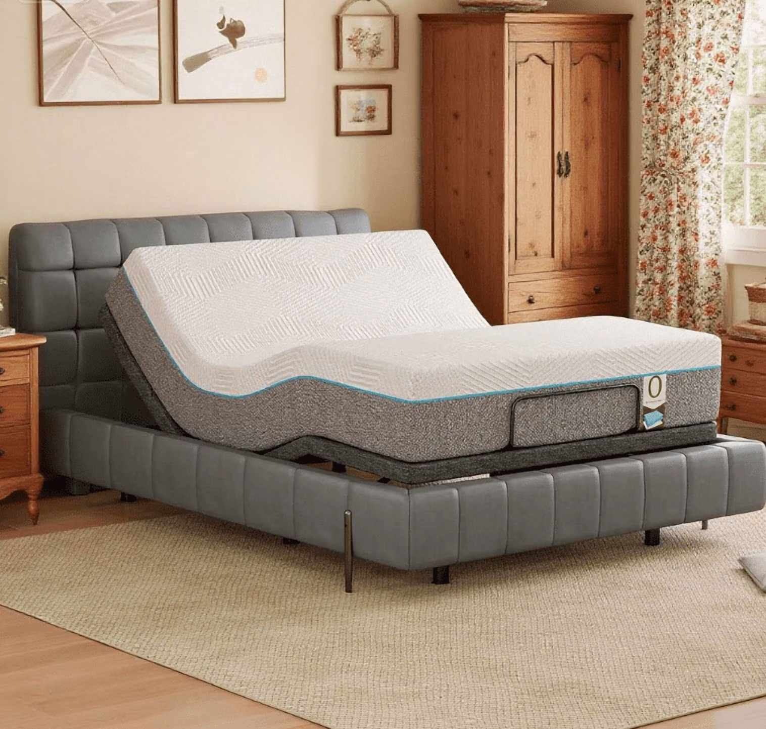 Electric Adjustable Bed - Queen 12 inch Medium Firm