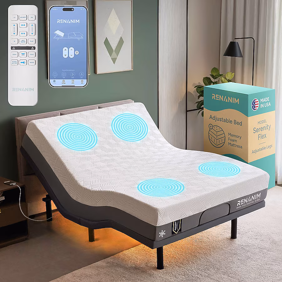 Electric Adjustable Bed - Queen 14 inch Cooling