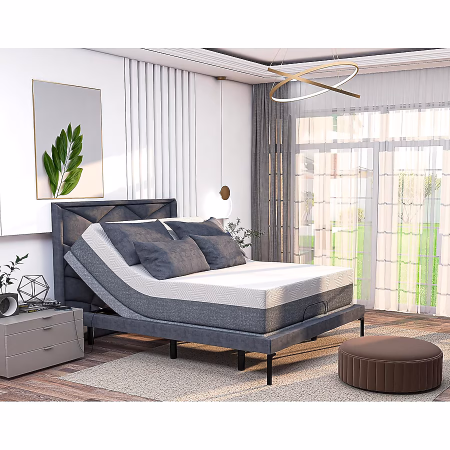 Electric Adjustable Bed - Queen 14 inch Plush