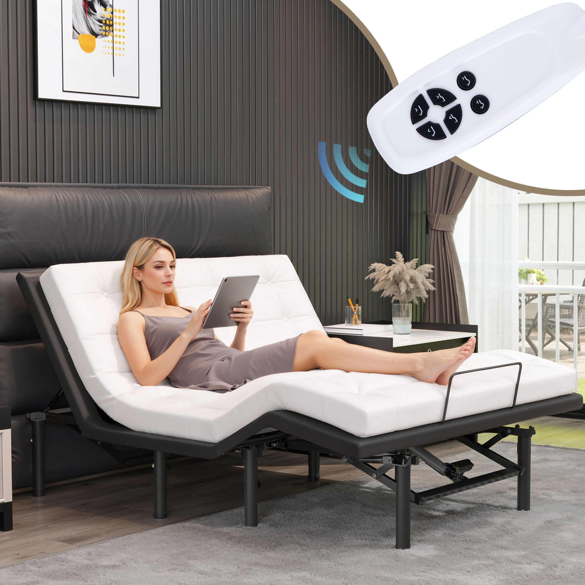 Electric Adjustable Bed - Queen 6 inch Cooling