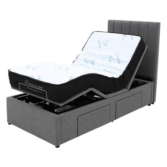 Electric Adjustable Bed - Single 14 inch Plush