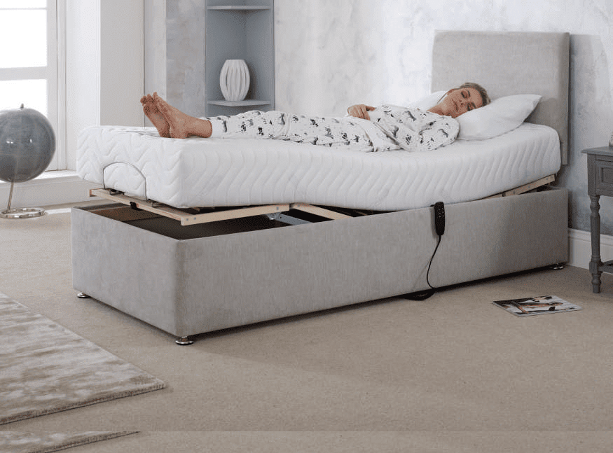 Electric Adjustable Bed - Single 14 inch Plush