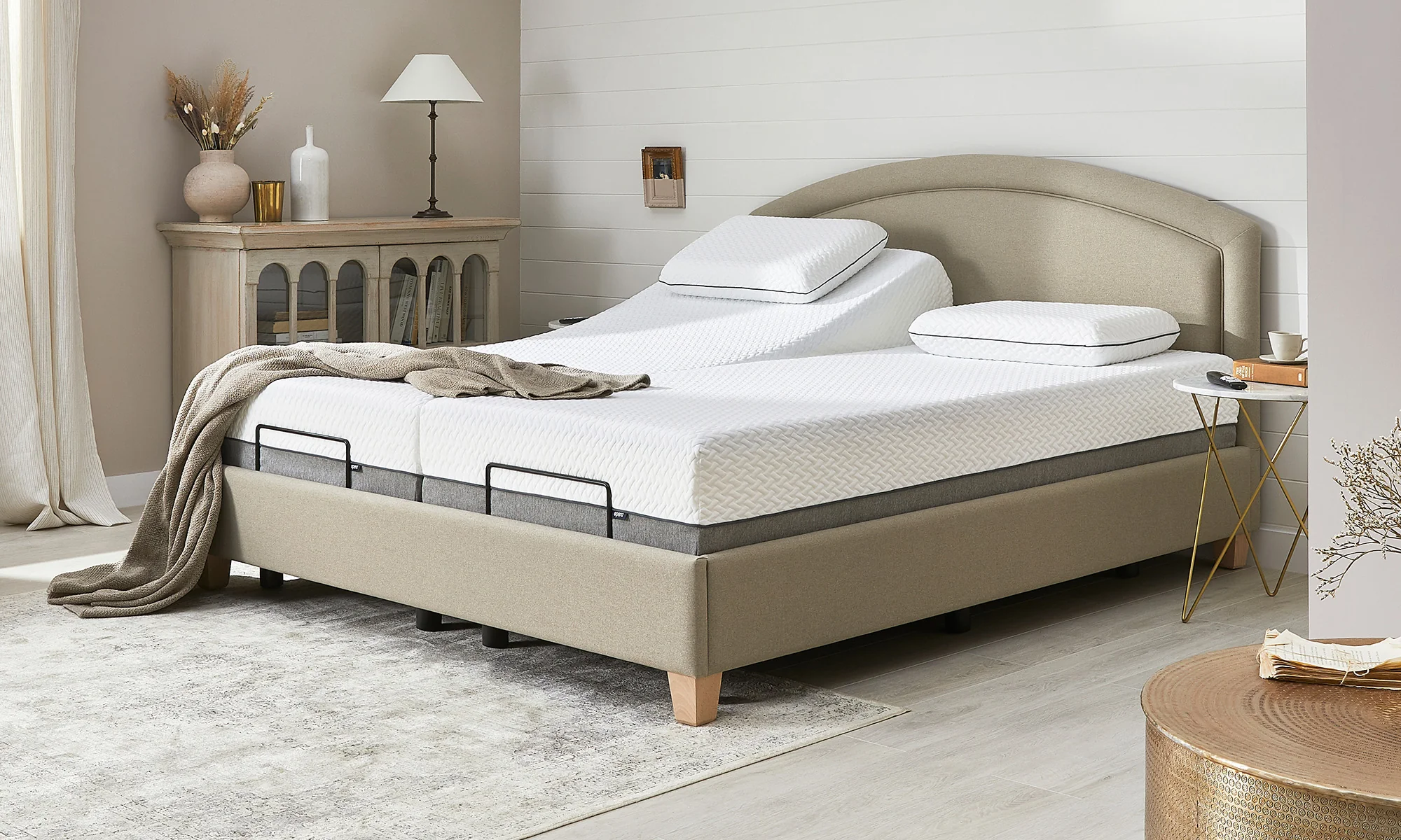 Electric Adjustable Bed - Single 6 inch Hypoallergenic