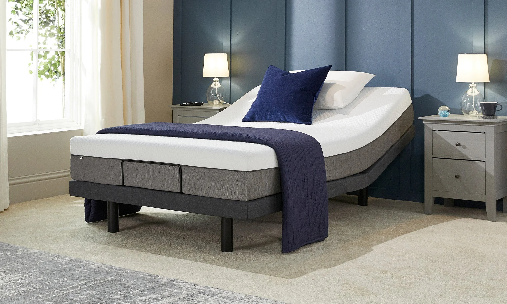Electric Adjustable Bed - Single 8 inch Cooling