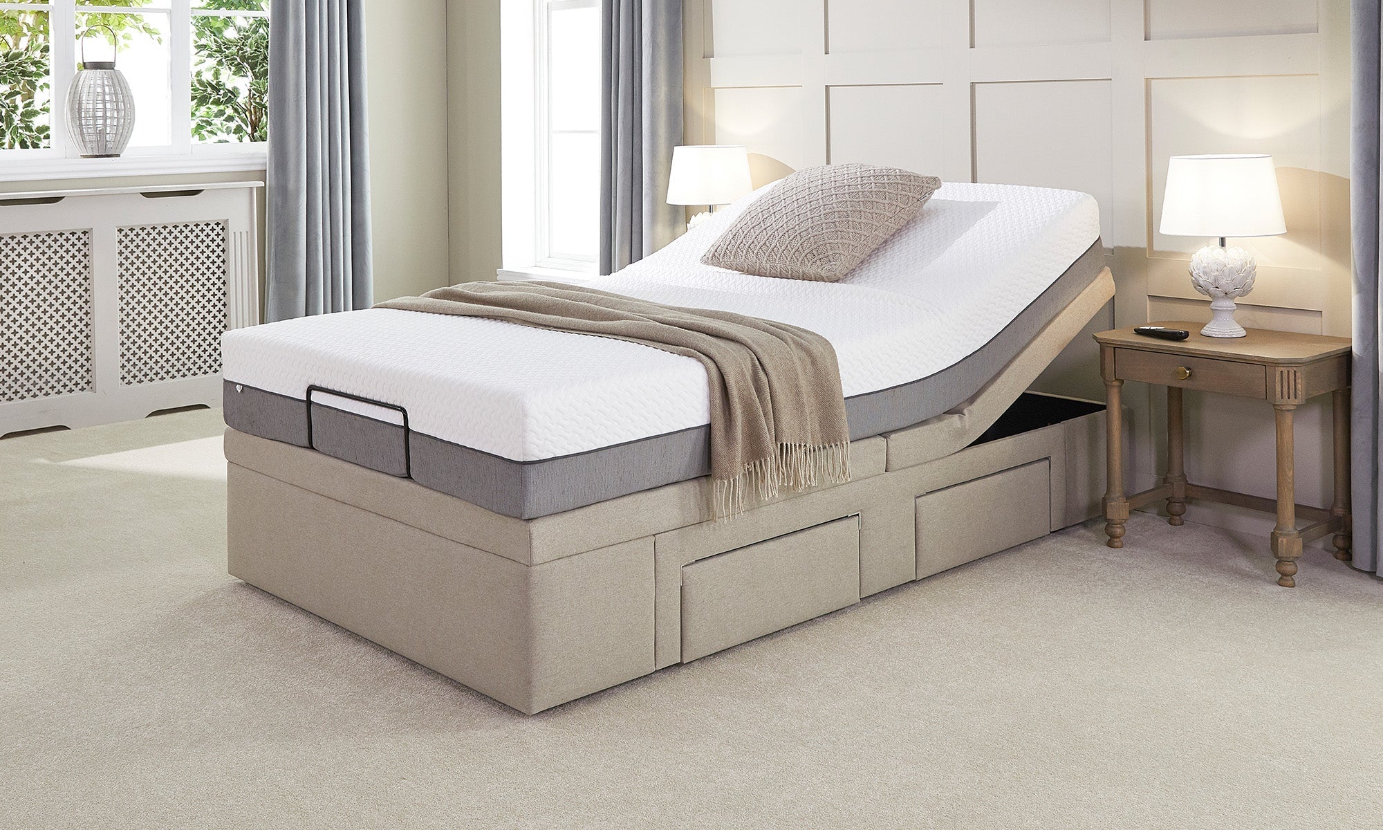 Electric Adjustable Bed - Single 8 inch Cooling