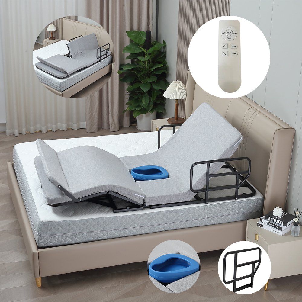 Electric Adjustable Bed - Single 8 inch Hypoallergenic