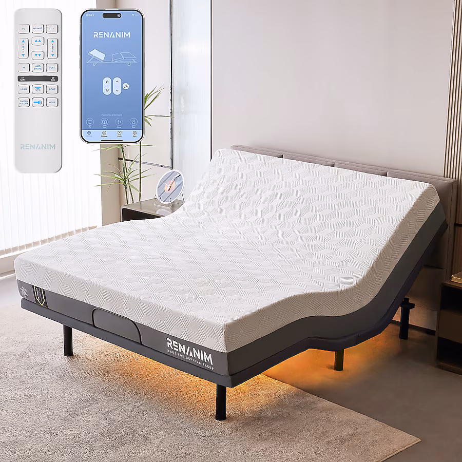 Electric Adjustable Bed - Super King 10 inch Hypoallergenic