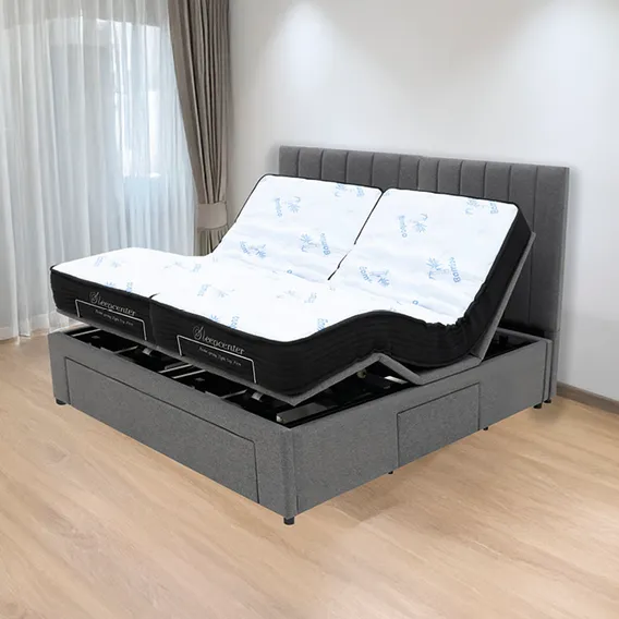 Electric Adjustable Bed - Super King 10 inch Plush