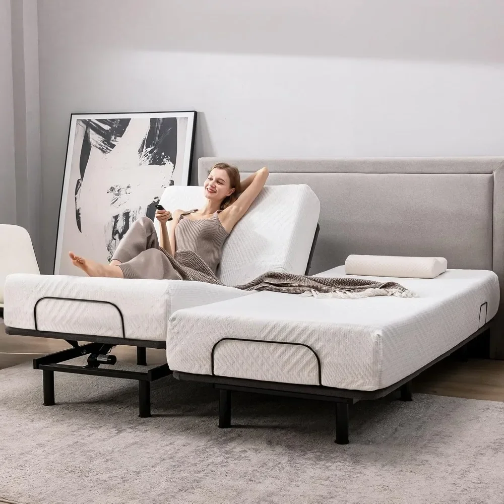 Electric Adjustable Bed - Super King 12 inch Firm Support