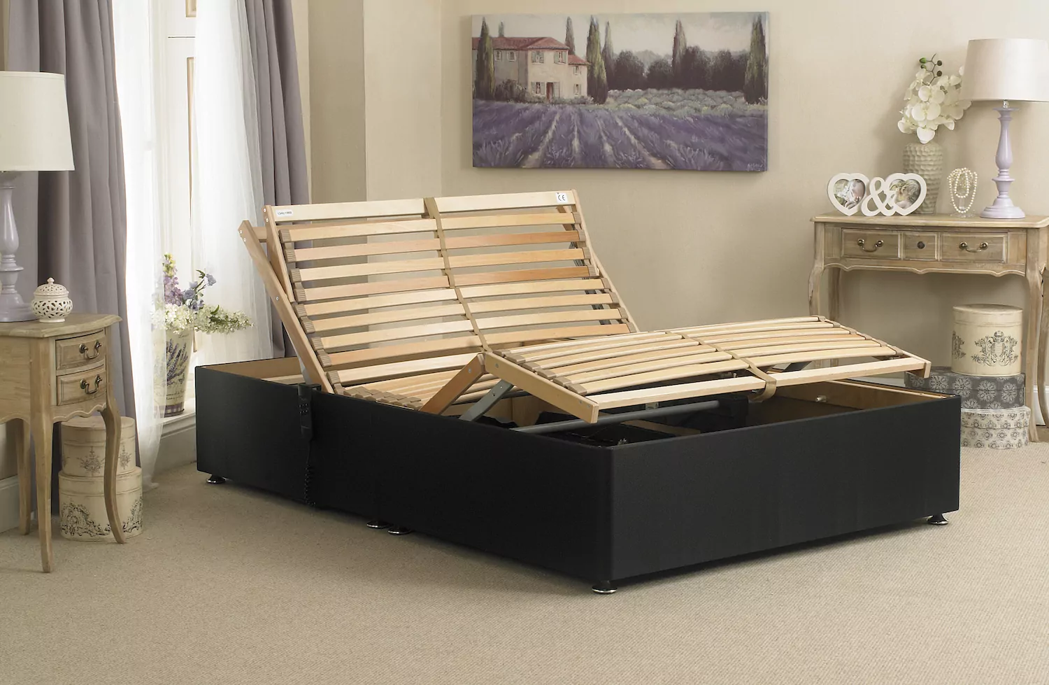 Electric Adjustable Bed - Super King 14 inch Firm Support