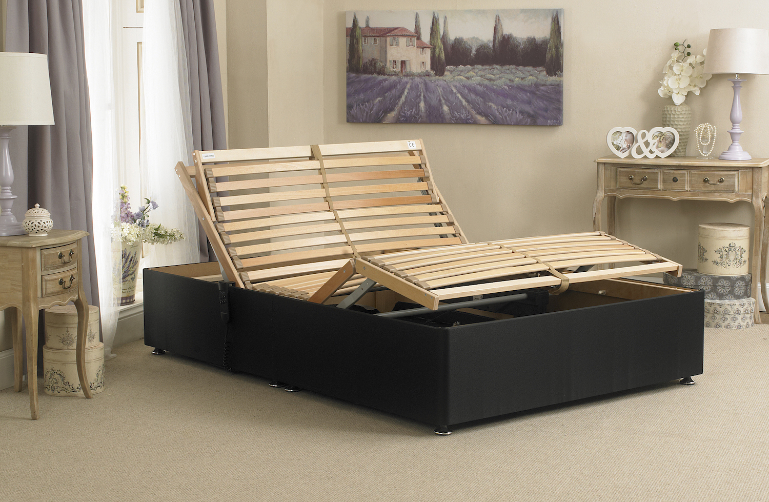 Electric Adjustable Bed - Super King 6 inch Firm Support