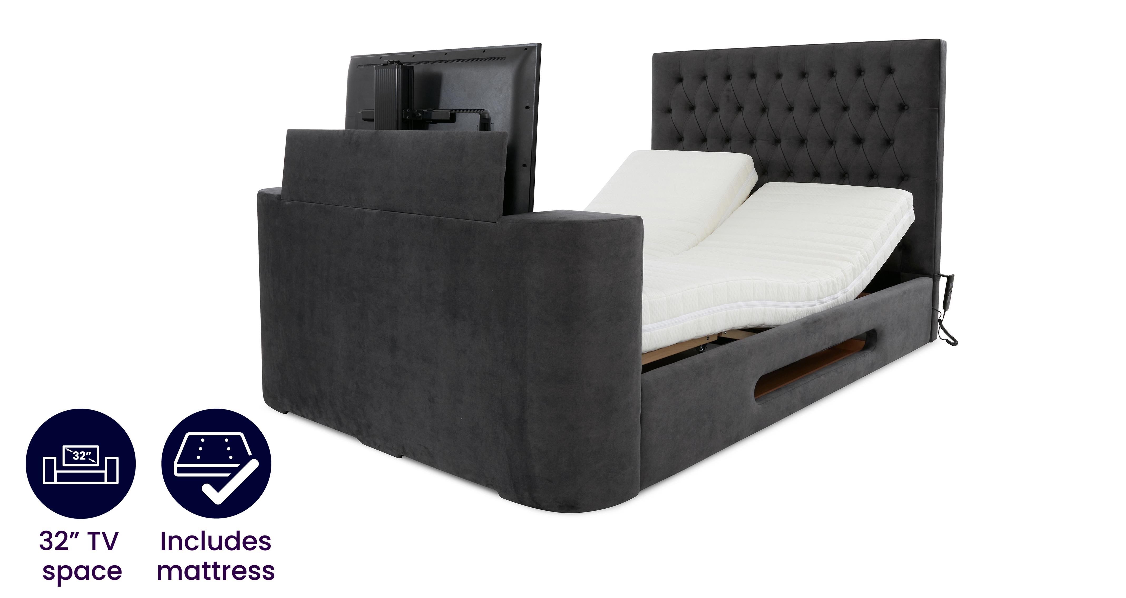 Electric Adjustable Bed - Super King 8 inch Medium Firm