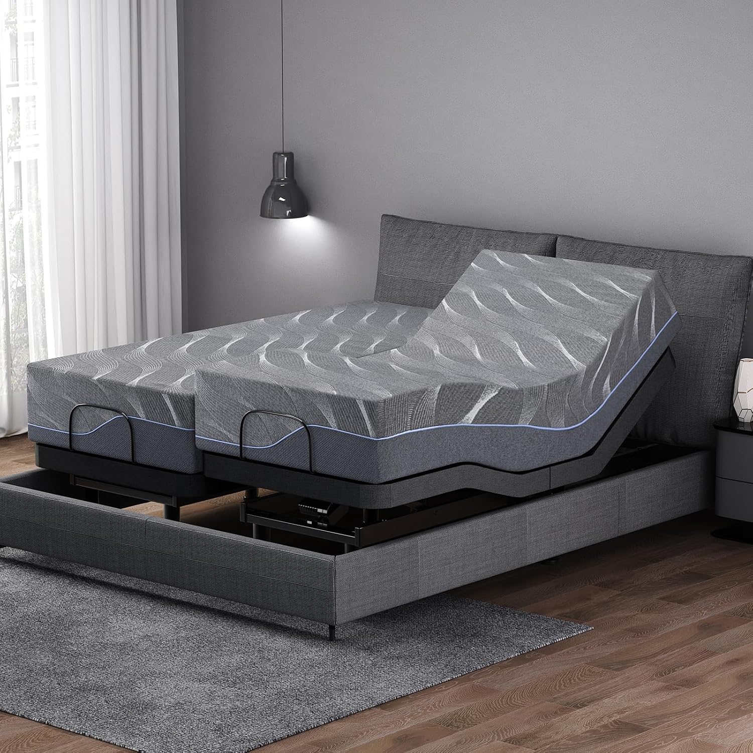 Electric Adjustable Bed - Twin XL 12 inch Firm Support