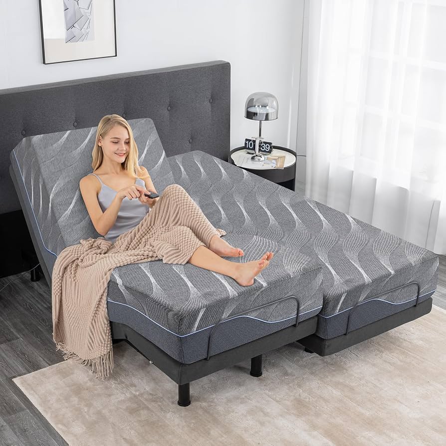Electric Adjustable Bed - Twin XL 12 inch Plush