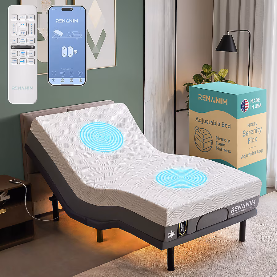 Electric Adjustable Bed - Twin XL 14 inch Cooling