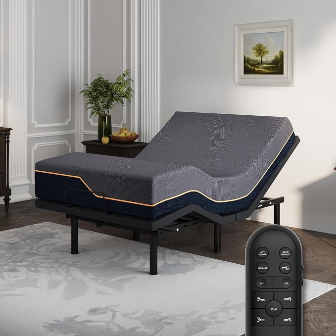 Electric Adjustable Bed - Twin XL 14 inch Firm Support