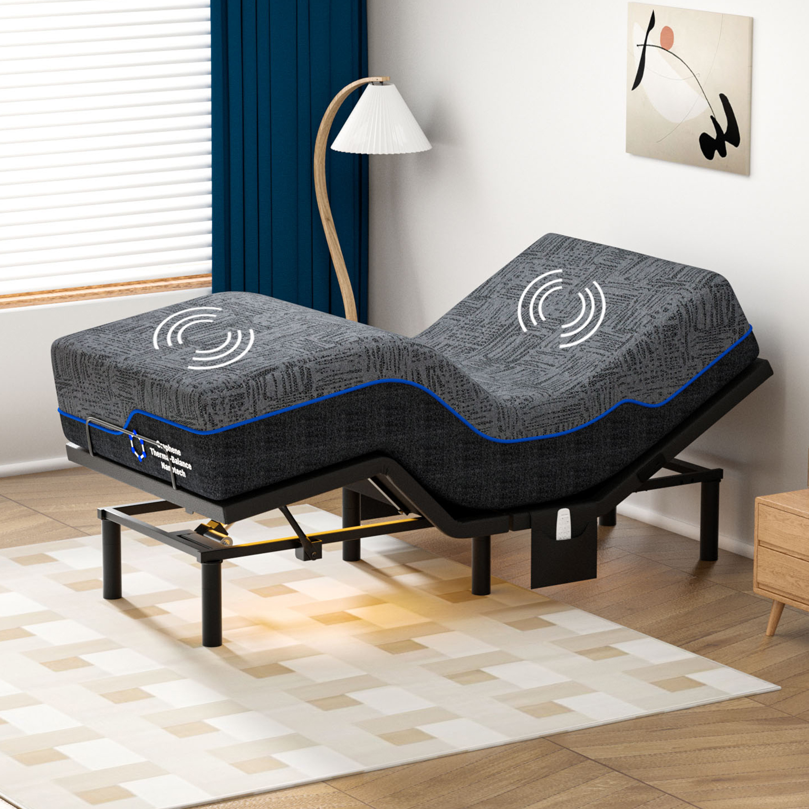 Electric Adjustable Bed - Twin XL 14 inch Firm Support