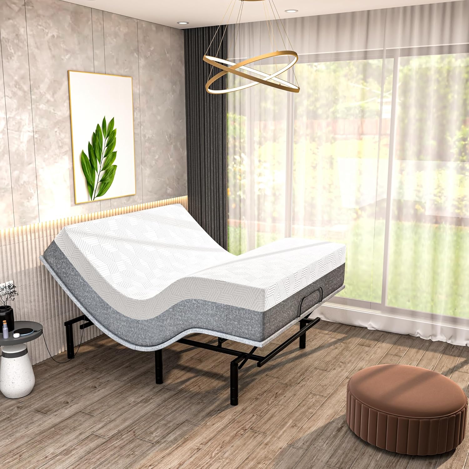 Electric Adjustable Bed - Twin XL 8 inch Firm Support