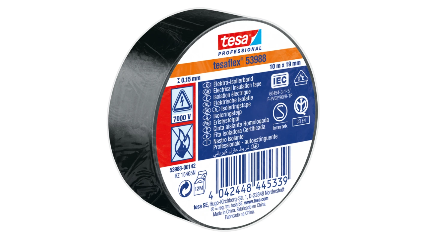 Electrical Tape - 19mm x 10m - Black