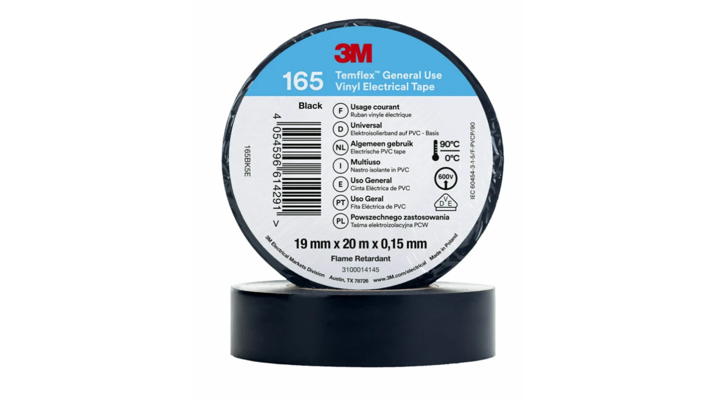 Electrical Tape - 19mm x 20m - Black