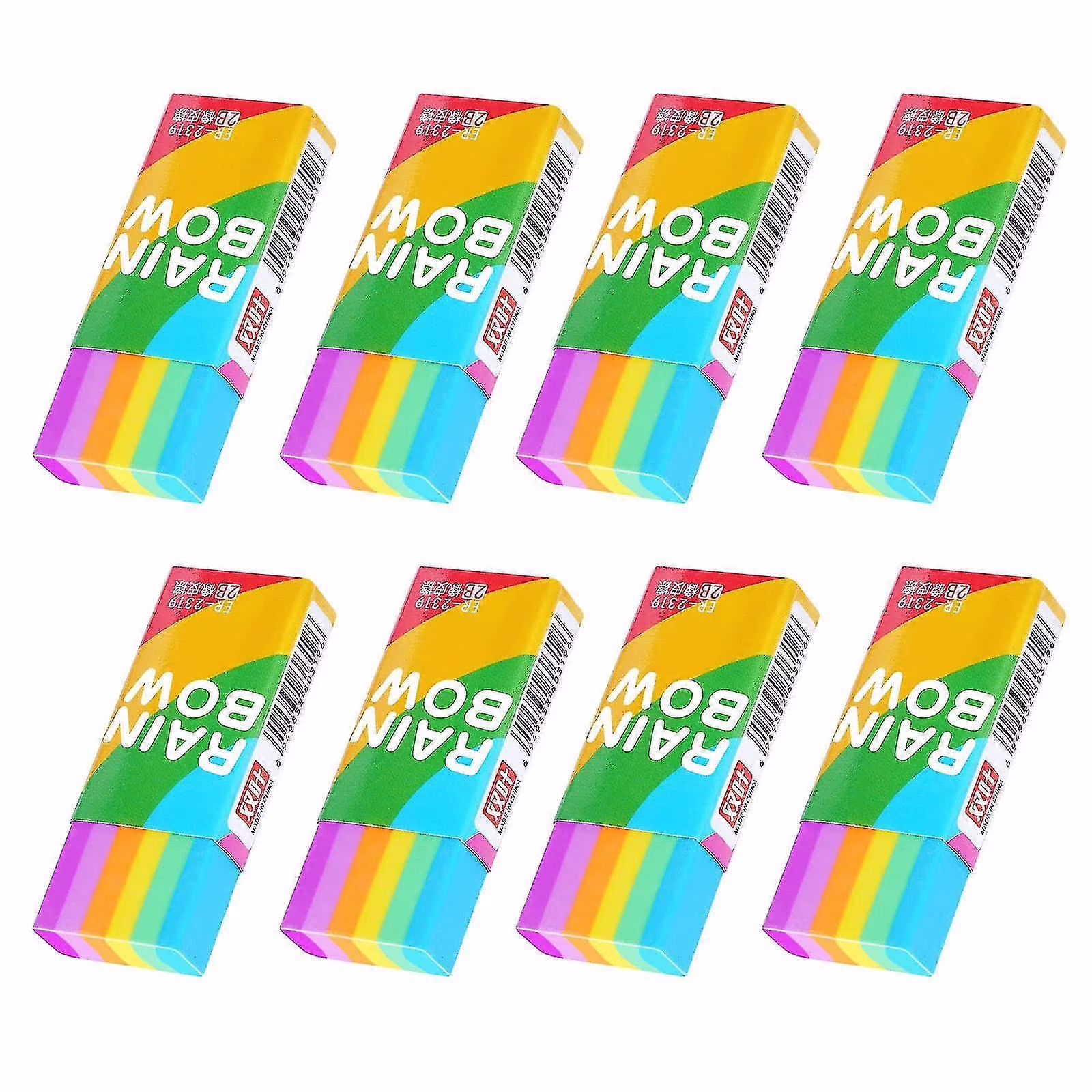 Eraser - Colored - 10 Pack