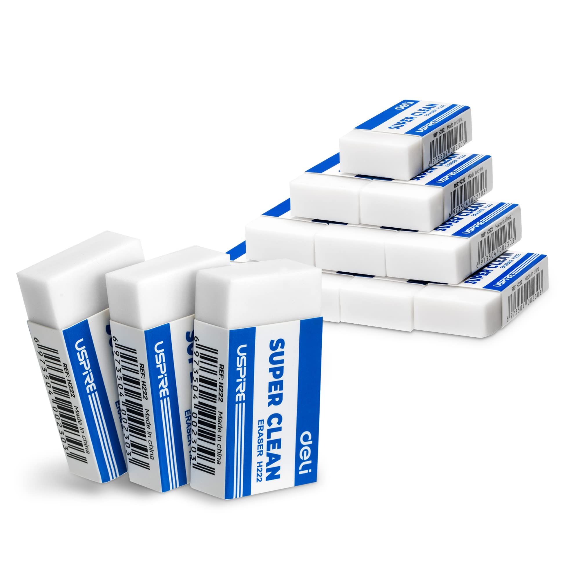 Eraser - White - Large - 10 Pack