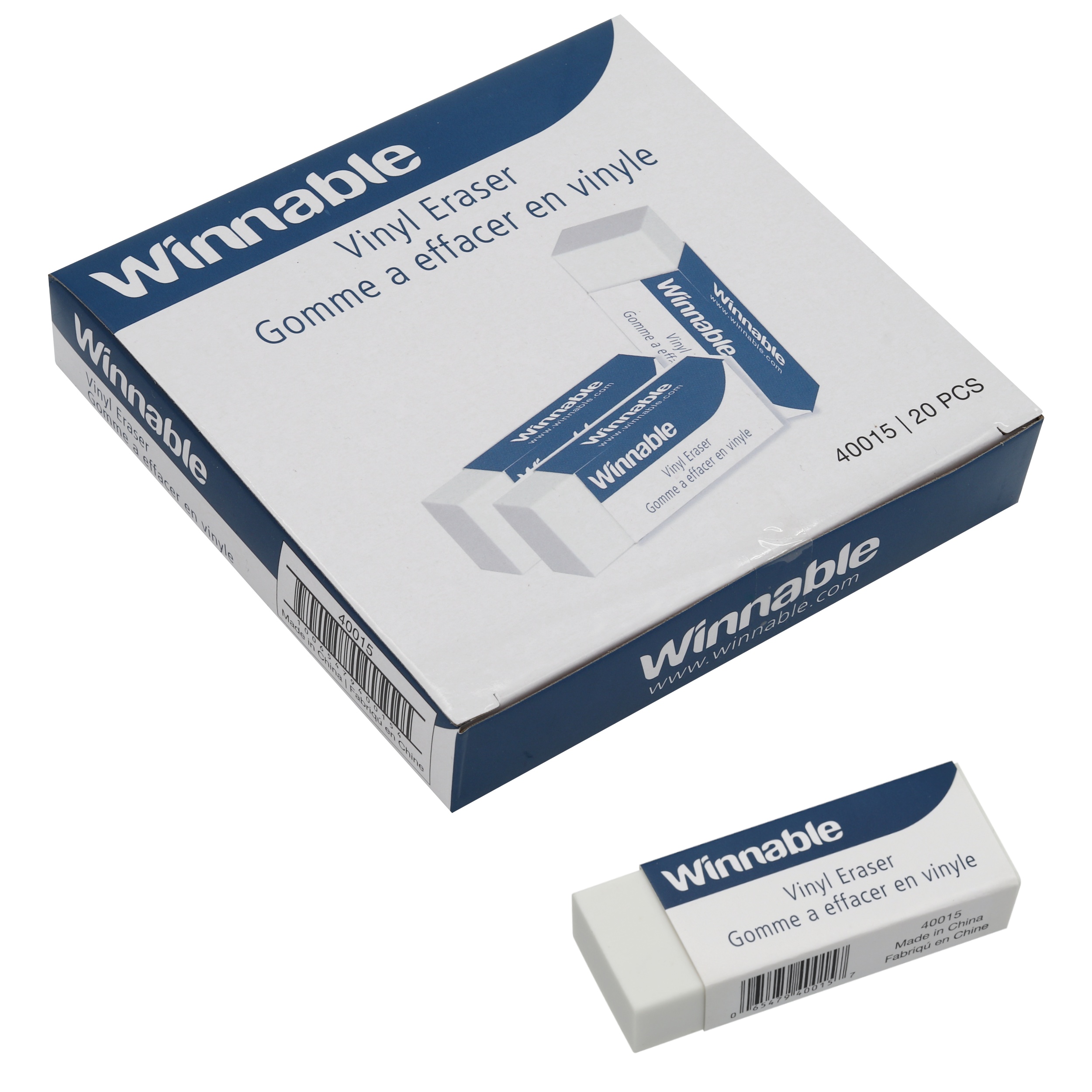 Eraser - White - Small - 20 Pack