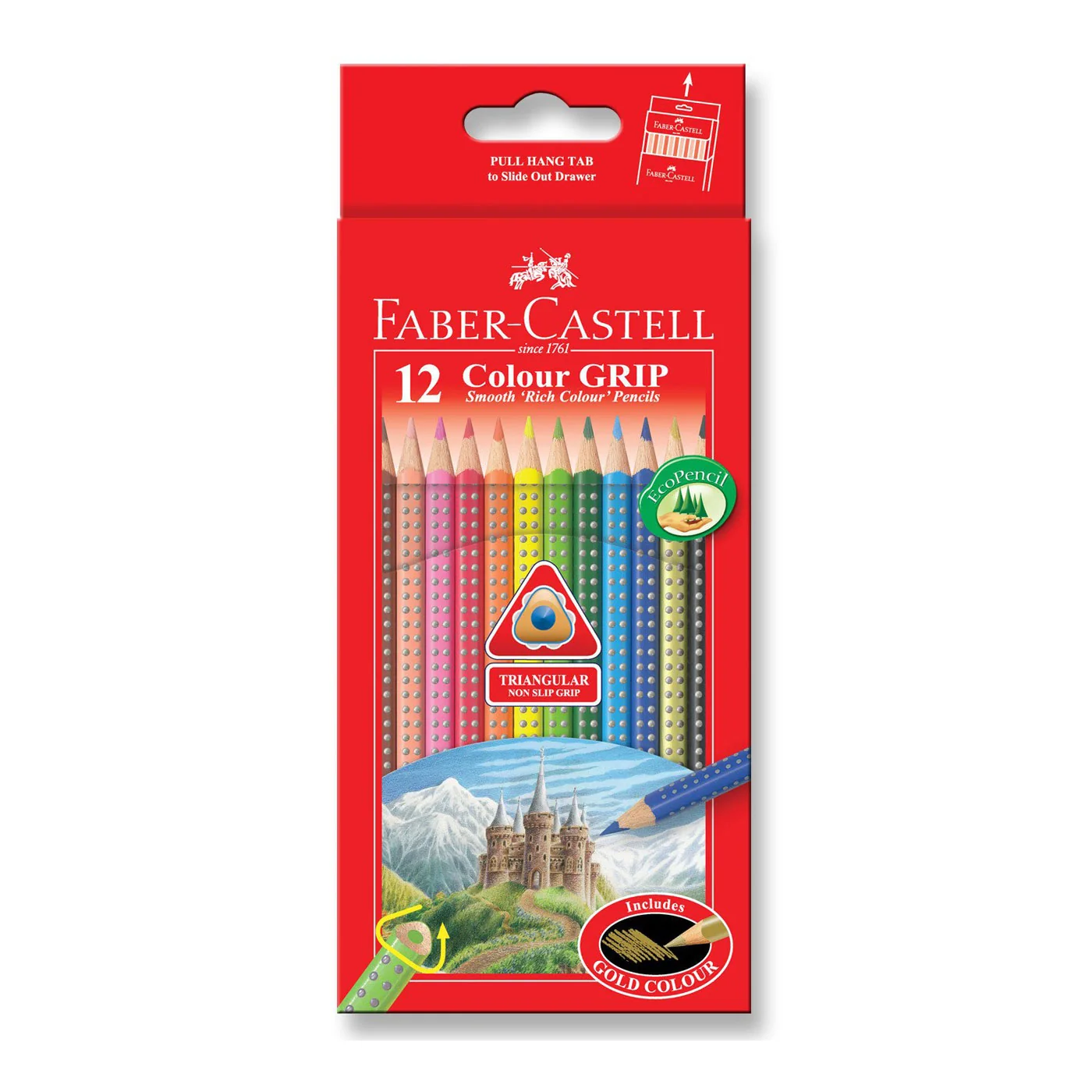Faber-Castell Grip Pencil - HB - 12 Pack