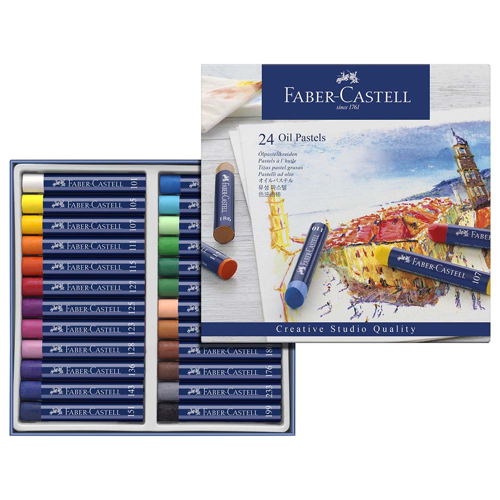 Faber-Castell Oil Pastels - 24 Colors