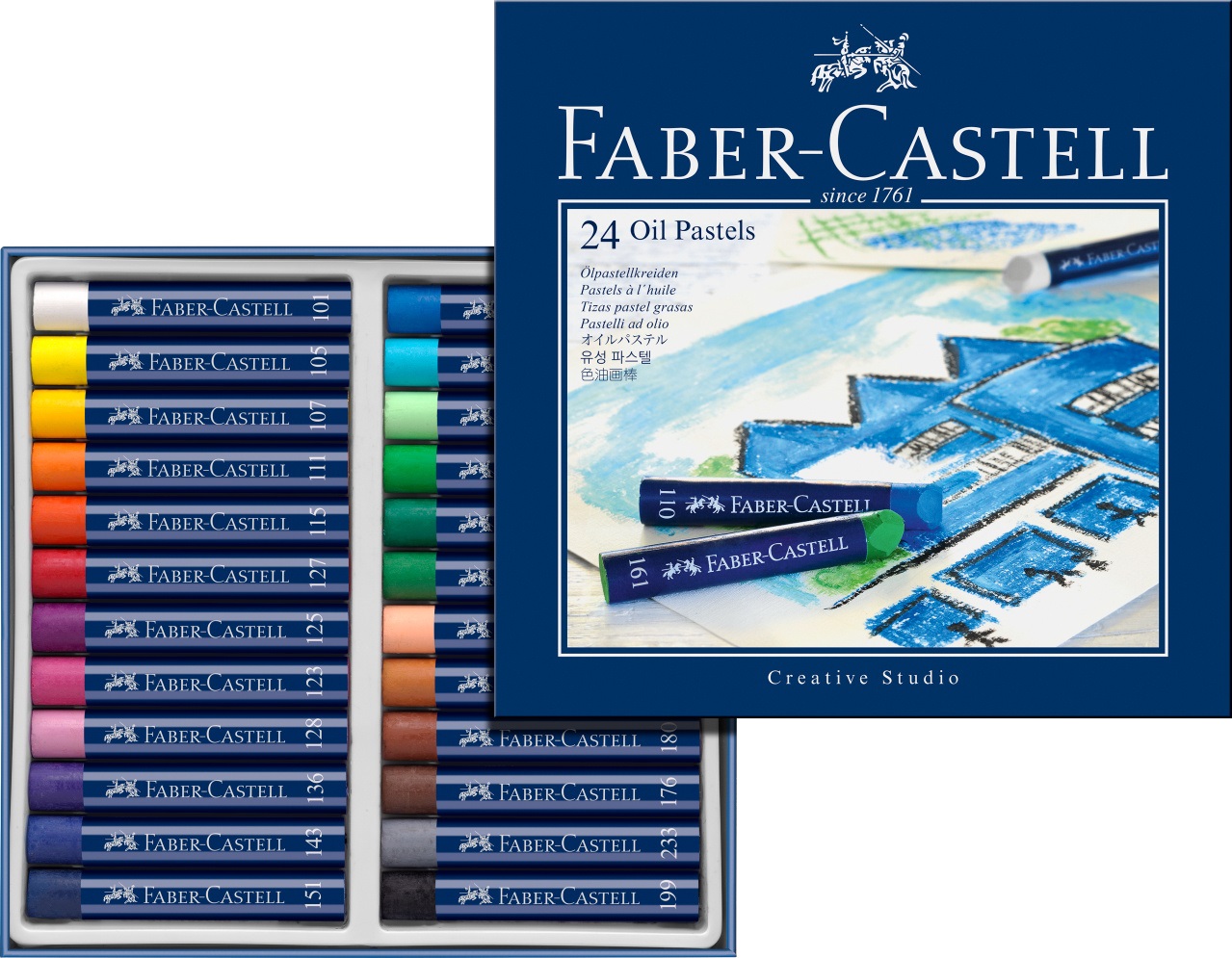 Faber-Castell Oil Pastels - 24 Colors